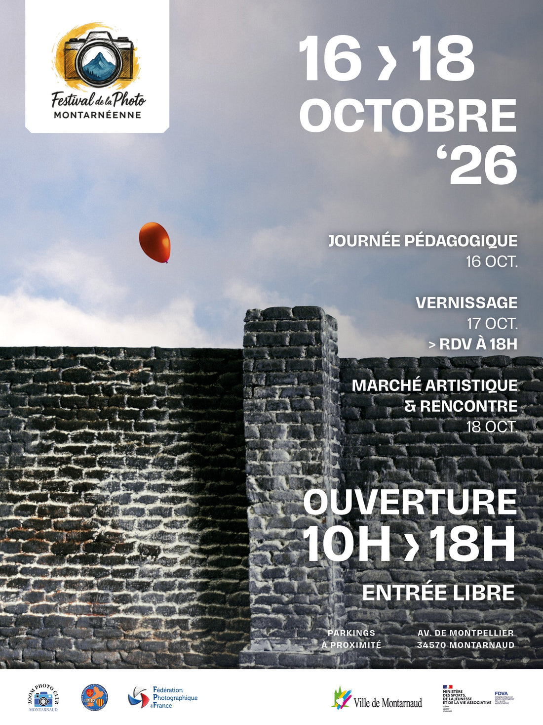 Festival Photo Montarnéen : Exposition collective et marché photo à Montarnaud